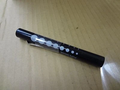 BLACK Medical Pen light PenLight LED With Pupil gauge New EMT, EMS Penlight - Image 1 of 2