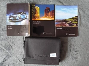 GENUINE MERCEDES-BENZ A-CLASS 2012-2015 OWNERS MANUAL HANDBOOK WALLET PACK F-154 - Picture 1 of 7