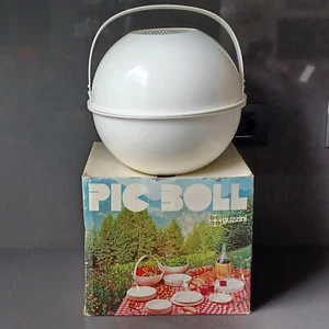 PIC BOLL GUZZINI picnic set completo bianco NUOVO MAI USATO - Carlo Viglino 1968 - Foto 1 di 16