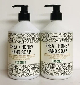 2 Bottles Shea & Honey Moisturizing Hand Soap with Coconut Oil 21.5 fl oz Each - Picture 1 of 2