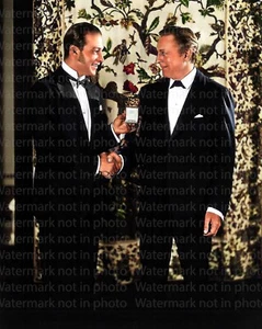 John Barrymore & Rudolph Valentino RARE COLOR Photo 602 - Picture 1 of 4