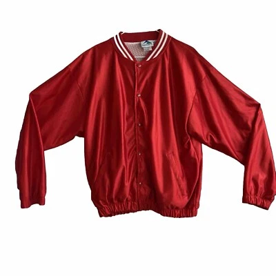 Vintage Augusta Sportswear Men's Red Snap Jacket Size M (24x25), Mesh Lining USA - Image 1 of 4