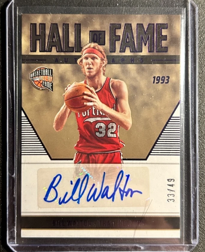 Bill Walton AUTO #/49 Panini Hall/Fame 2022-23 Certified Autograph Signature HOF - Image 1 of 2