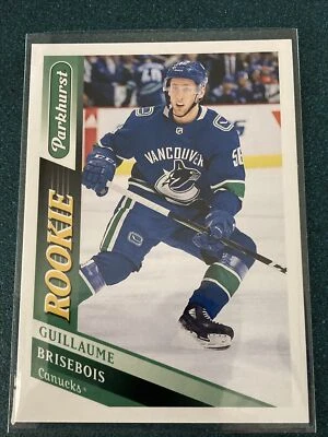 2019-20 Parkhurst Hockey Guillaume Brisebois RC #318 Vancouver Canucks Rookie  - Image 1 of 2