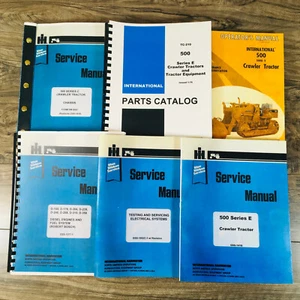 International 500E Crawler Tractor Service Parts Operators Manual Set Ih Shop - Picture 1 of 11