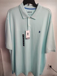 Izod Herren Poloshirt 2XL Türkis Neu mit Etikett  - Bild 1 von 6