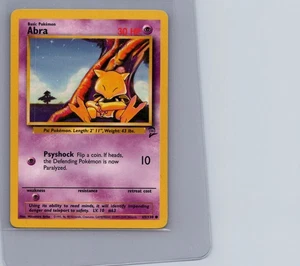 Pokémon TCG Abra Base Set 2 65/130 Regular NM - Picture 1 of 2