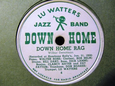 West Coast CLANCY HAYES Banjo Down Home Rag/ Peoria LU WATTERS YERBA BUENA JAZZ  Foto 1 de 2