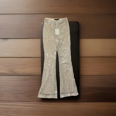 NWT Endless Rose Sequin Pants Size Small Party Bachelorette Festival  Old Money - Image 1 of 4