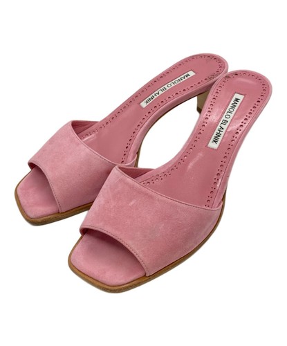 MBT Manolo Blahnik taglia 35 5 sandali donna scamosciati colore rosa