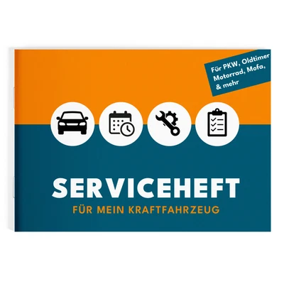 Serviceheft Auto | Universal Scheckheft, Inspektionsheft & Wartungsheft für KFZ - Bild 1 von 4