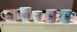 Coffee Mugs Starbucks, Caribou, And Dunkin’ Donuts - Picture 1 of 4