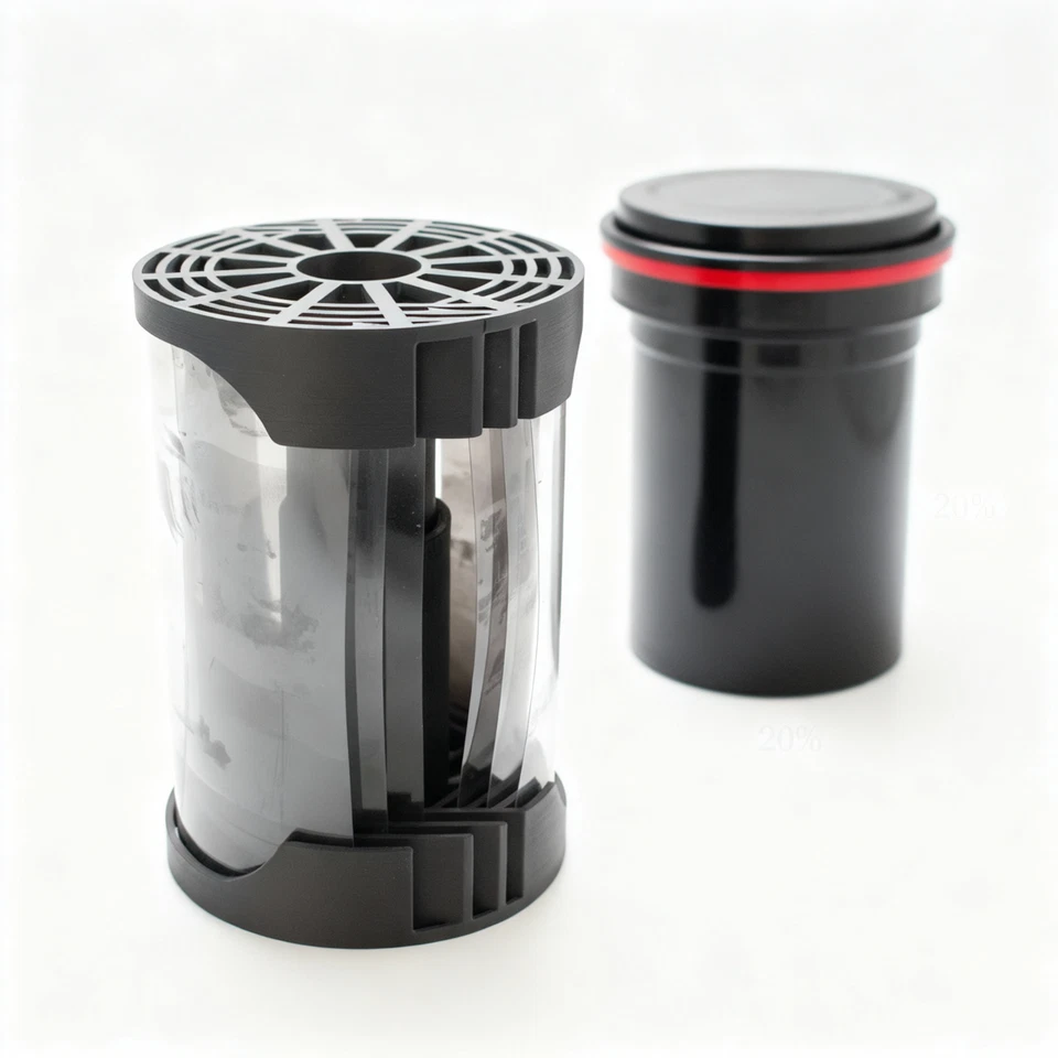 AUSGEKNIPST Bobina pellicola piano ritagliata per lattine Paterson development spool (4x5/6 fogli)