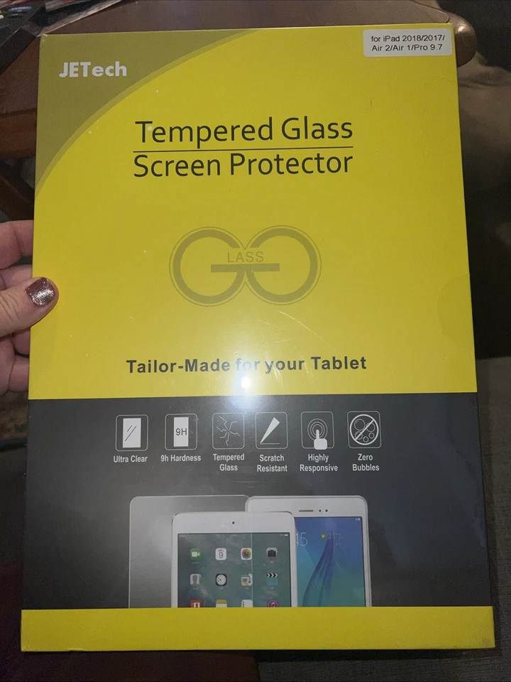 Screen Protector for iPad 9.7-Inch 2018/2017 Model/Air 1/Air 2/Pro 9.7-Inch - Image 1 of 2