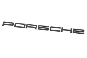 Porsche OEM Genuine 991 911 Matte Black PORSCHE Rear Nameplate Badge Emblem New - Picture 1 of 3