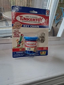 Vintage ~ 2001 ~ Fun-4-All Classic ~ Tinkertoy Schlüsselanhänger ~ neue versiegelte Karte ~ 33 Stck. ~ - Bild 1 von 4
