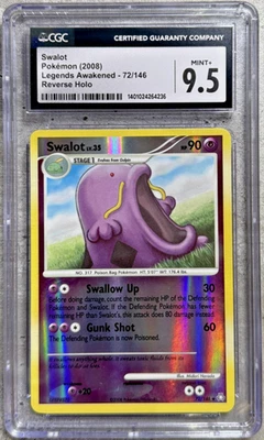 Pokemon Card Swalot Rev Holo CGC 9.5 Mint+, Legends Awakened 72/146, 2008 (1A) - Image 1 of 4