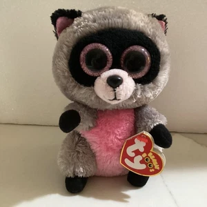 Ty ROCCO Raccoon Beanie Boo - 6" NEW - Picture 1 of 6