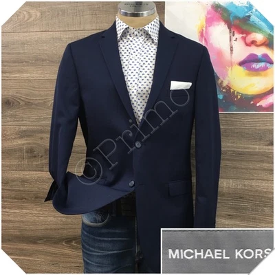 MICHAEL KORS Hombres Blazer Abrigo Deportivo Chaqueta Informal Talla 40R Azul Traje de Lana Foto 1 de 4