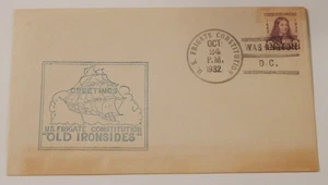 USS Constitution frigate "Old Ironsides" October 24 1932 Washington DC - Picture 1 of 2