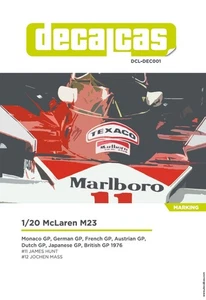 Decalcas 1:20 Scale Decal Sheet McLaren M23 M@rlboro # DCL-DEC001 - Picture 1 of 6