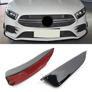 For Benz A-Class W177 A180 Front Bumper Lip Splitter Spoiler Side Canards - Picture 1 of 12
