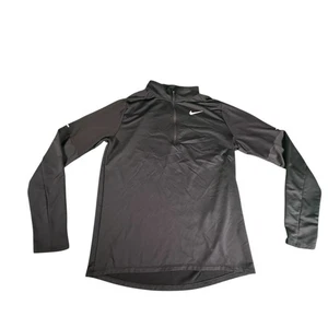 Nike Running Dri-FIT 1/4 Zip Pullover Long Sleeve Black Shirt Women’s Medium - Picture 1 of 10