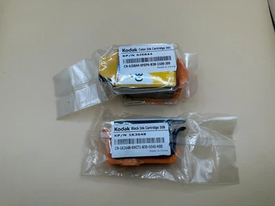 PACK OF 2 KODAK 30 BLACK AND TRI-COLOR GENUINE INK CARTRIDGES 1K3648 6J5844 - Image 1 of 3