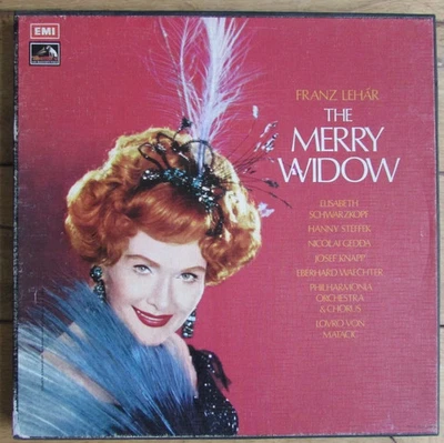 The Merry Widow by Franz Lehar - 2X Vinyl Record LP 1963 BOX SET - EMI SLS 823 - Image 1 of 3
