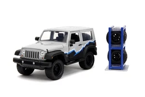 Just Camion 1:24 2007 Jeep Wrangler Modellino W/ Gomma Cremagliera, Toys per - Foto 1 di 5