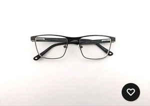 Bulova Eyeglasses, Banner Elk,with Lens's 54-18-145, Black, Metal, Rectangular - Picture 1 of 5