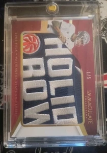2018 Panini Immaculate Holiday Bowl Luke Falk Logo Patch RC 1/5 Sick Patch  - Bild 1 von 3