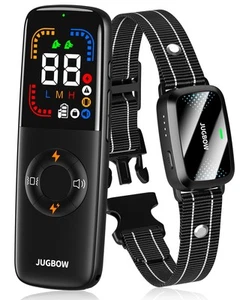 Collar de choque para perros - Collar de entrenamiento para perros con pantalla a color remota, IPX7 impermeable... - Imagen 1 de 7