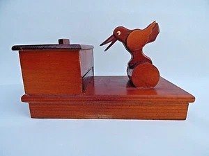 Estuche para cigarrillos de madera vintage con soporte de madera tallada hecha a mano vintage mágico sur - Imagen 1 de 12