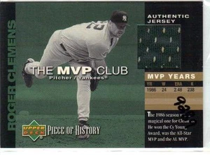 2002 Upper Deck Piece of History "MVP CLUB" Roger Clemens *A.J. - Picture 1 of 1