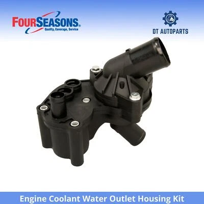 Kit de carcasa de salida de agua de refrigerante para motor Ford Explorer 2006-2010 4 estaciones Foto 1 de 4