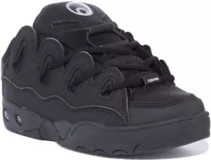 OSIRIS D3 Og Herren Schnürschuhe Grob Skateschuhe IN Alle Schwarz Größe UK 7 - - Picture 1 of 30