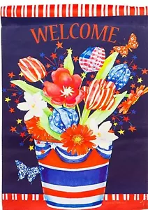 "EVERGREEN" PATRIOTISCHER STRAUSS WILDLEDER GARTEN MINI FLAGGE kostenloser Versand - Bild 1 von 1