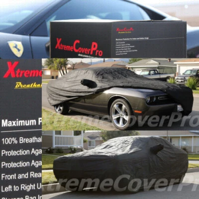 FUNDA DE COCHE PERSONALIZADA PARA 2017 2018 2019 2020 DODGE CHALLENGE TRANSPIRABLE NEGRA Foto 1 de 4