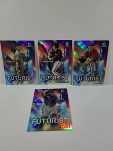 Bowman Chrome Futurist 2021 lote de 4 tarjetas Witt Jr. Nick Gonzales Detmers Álvarez SP - Imagen 1 de 5