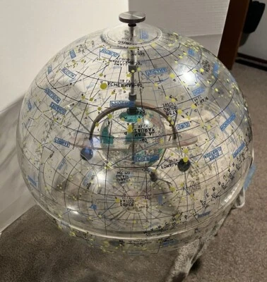 De colección 1963 Robert Farquhar Transparente 20" Celestial Globe & Stand Philadelphia Foto 1 de 4