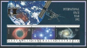 AUSTRALIA 1992 Space Year souvenir sheet opt COLUMBIAN EXPO fine used.....40945b - Picture 1 of 1