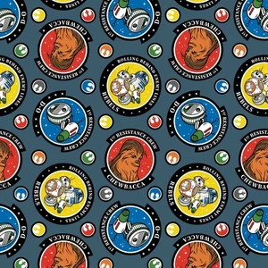 Star Wars 1st Resistance Crew Denim 100% Cotton Fabric by The Yard - Picture 1 of 1