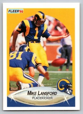 1990 Fleer - Mike Lansford #41 - Image 1 of 2