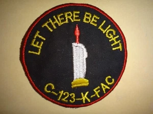 Vietnam War USAF C-123-K-FAC LET THERE BE LIGHT Patch - Picture 1 of 3