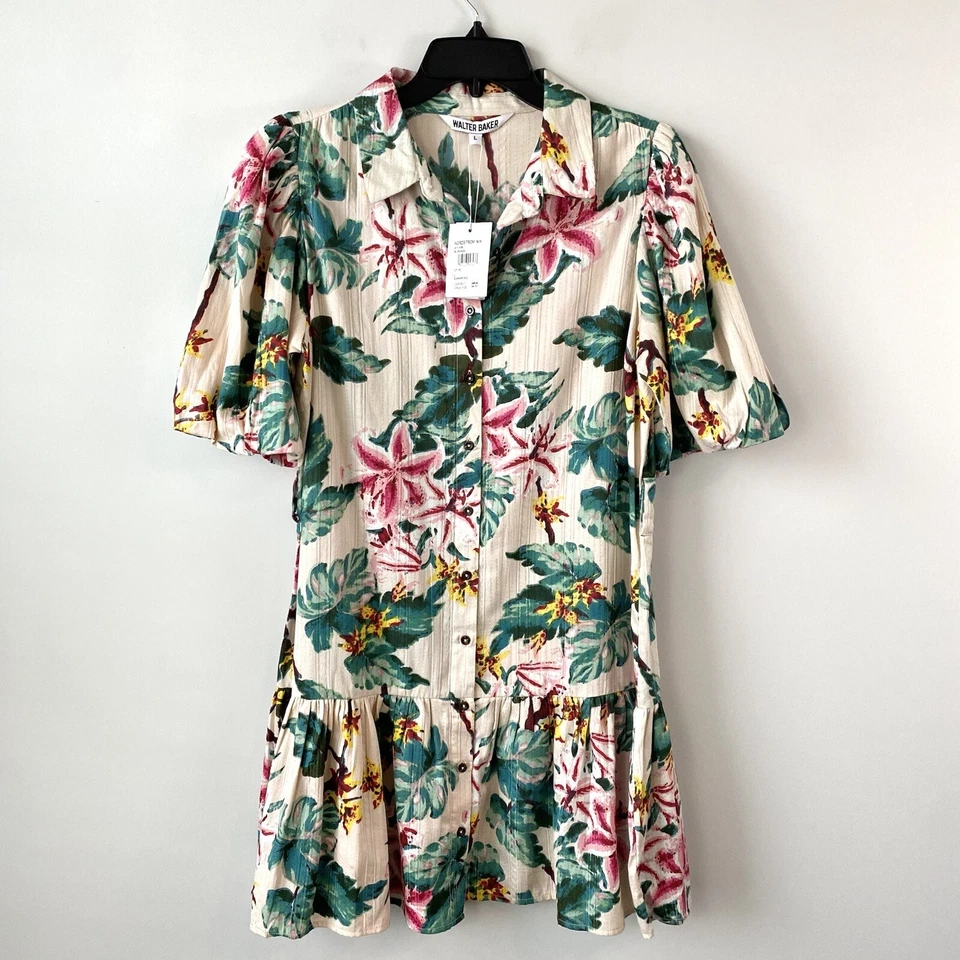 (Sin cinturón) Vestido Camisa Walter Baker Tyanna Rubor Azalea L Foto 1 de 4