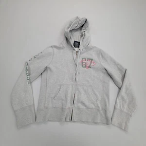 Ralph Lauren Polo Sweater Girls Large Gray Pullover Hoodie Youth Kids - Picture 1 of 7