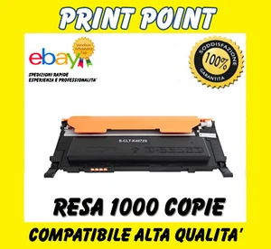 Toner Compatibile Per Samsung CLT-K4072S Nero CLP 325 CLP 325W CLX 3185 3185F - Foto 1 di 1