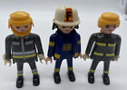 Playmobil Figures Firemen Set of 3 Men Figures Male