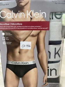 CALVIN KLEIN MICROFIBER HIP BRIEF 4 PACK Multi Color,  SIZE Small - Picture 1 of 7